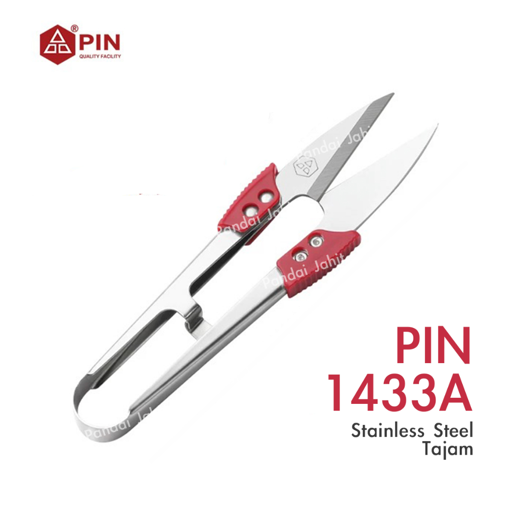 Gunting Benang PIN 1433A / Cekris Stainless Steel Tajam Pemotong Sisa Benang / Cekrisan