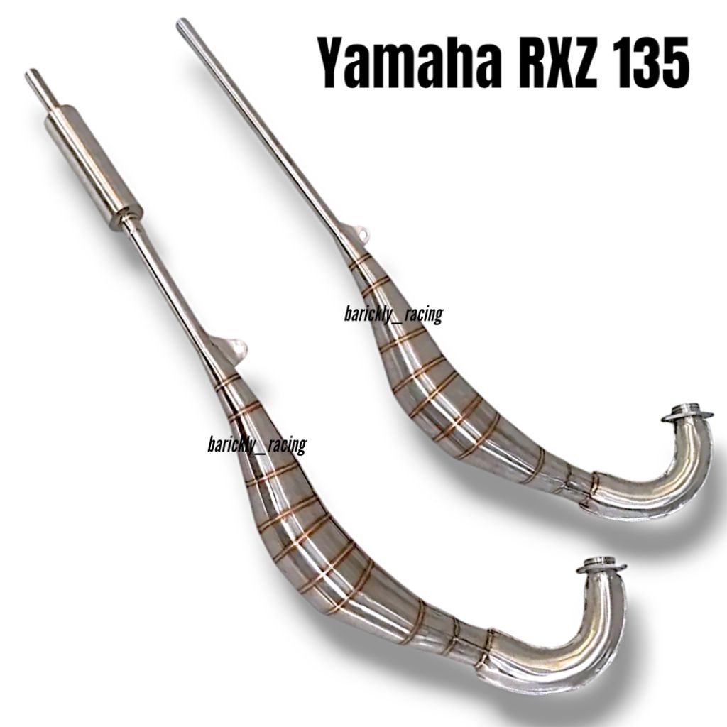 Knalpot Yamaha RXZ 135 Pipe On Senapang Luncur Malaysian Style Original Barickly Racing Exhaust Stai