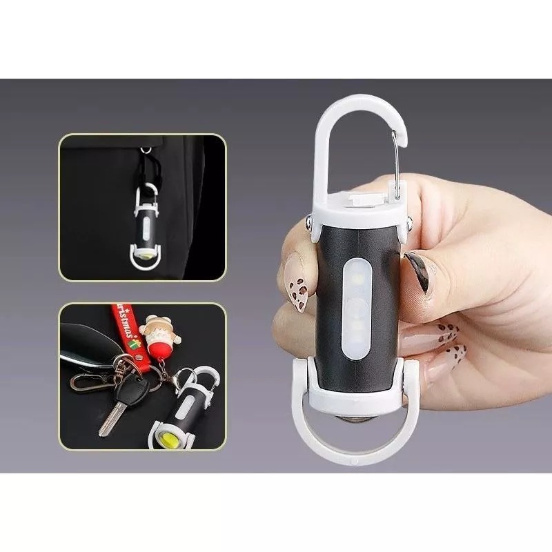 GROSIR KOSMETIK Lampu Senter Cas/Lampu Senter Super Terang/Lampu Senter Mini Gantung/Lampu Senter Mi
