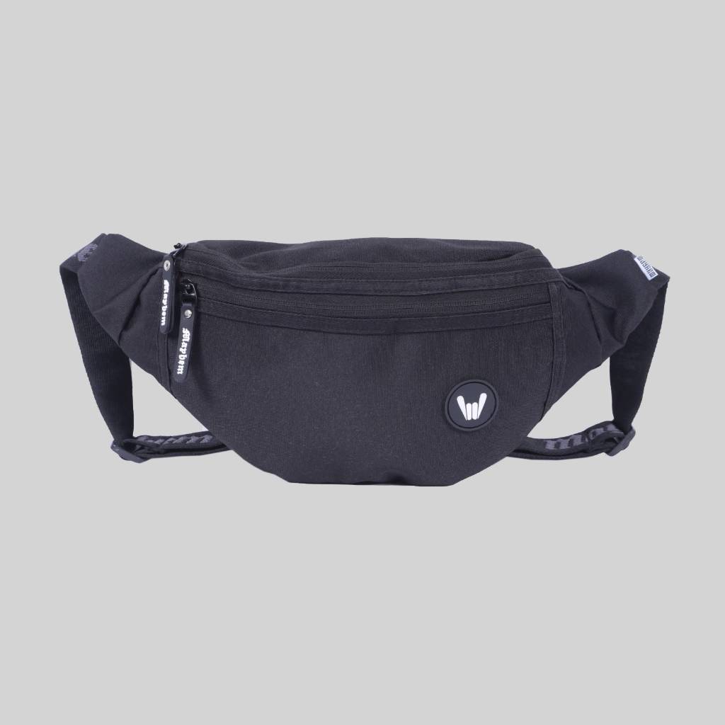 MAYHEM Waistbag Dulap Tas Pinggang Pria Berbahan Polyester - Warna Hitam Black