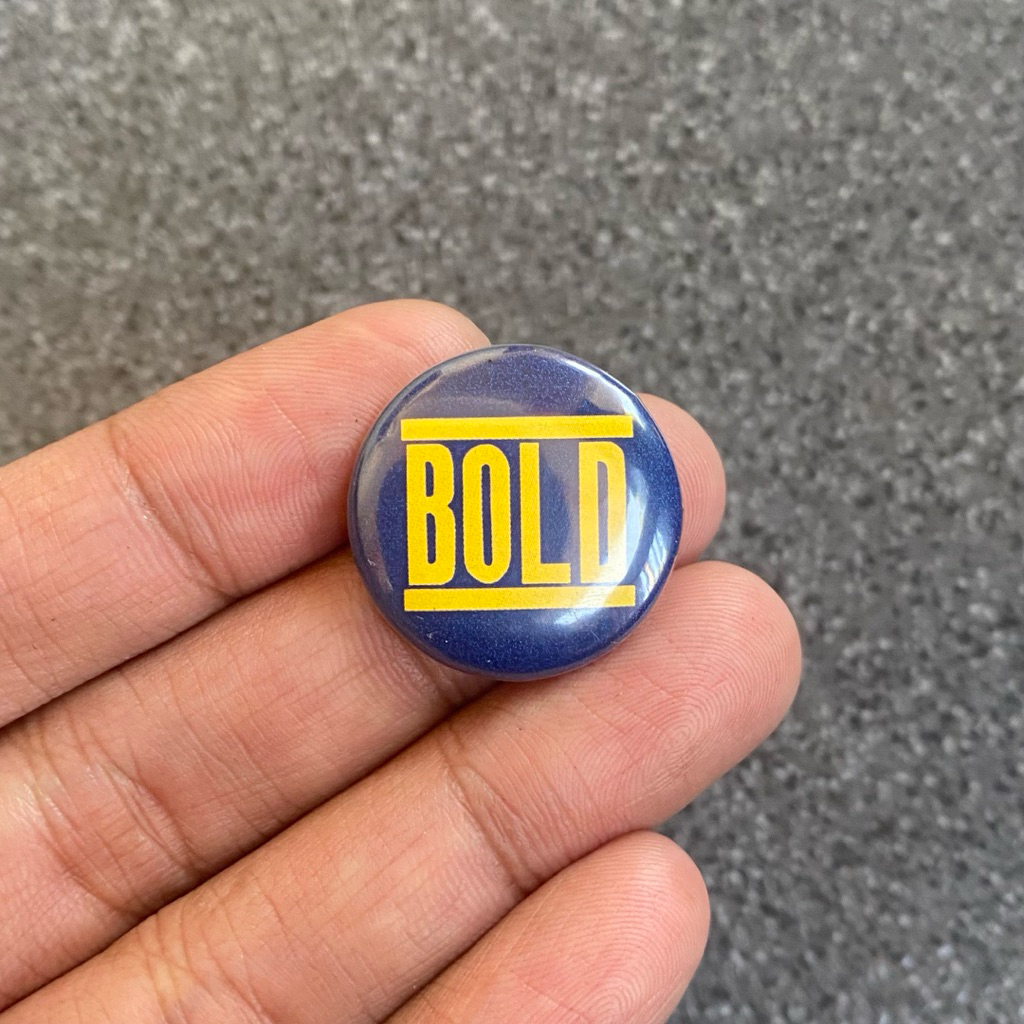 Button Pin 25mm Band BOLD | Pin Bros Band Hardcore Punk