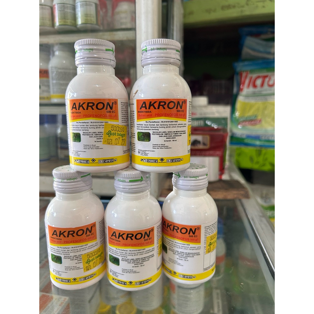 Akron 500 EC 100ml Insektisida untuk kutu putih dan ulat pada cabai, bawang merah