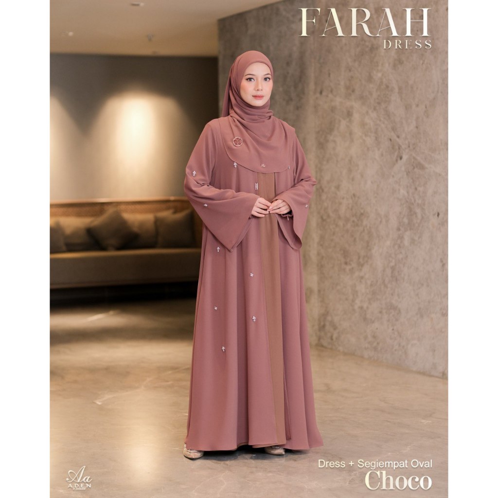 Farah Series Dress By.Aden Hijab/Gamis Aden Hijab Terbaru
