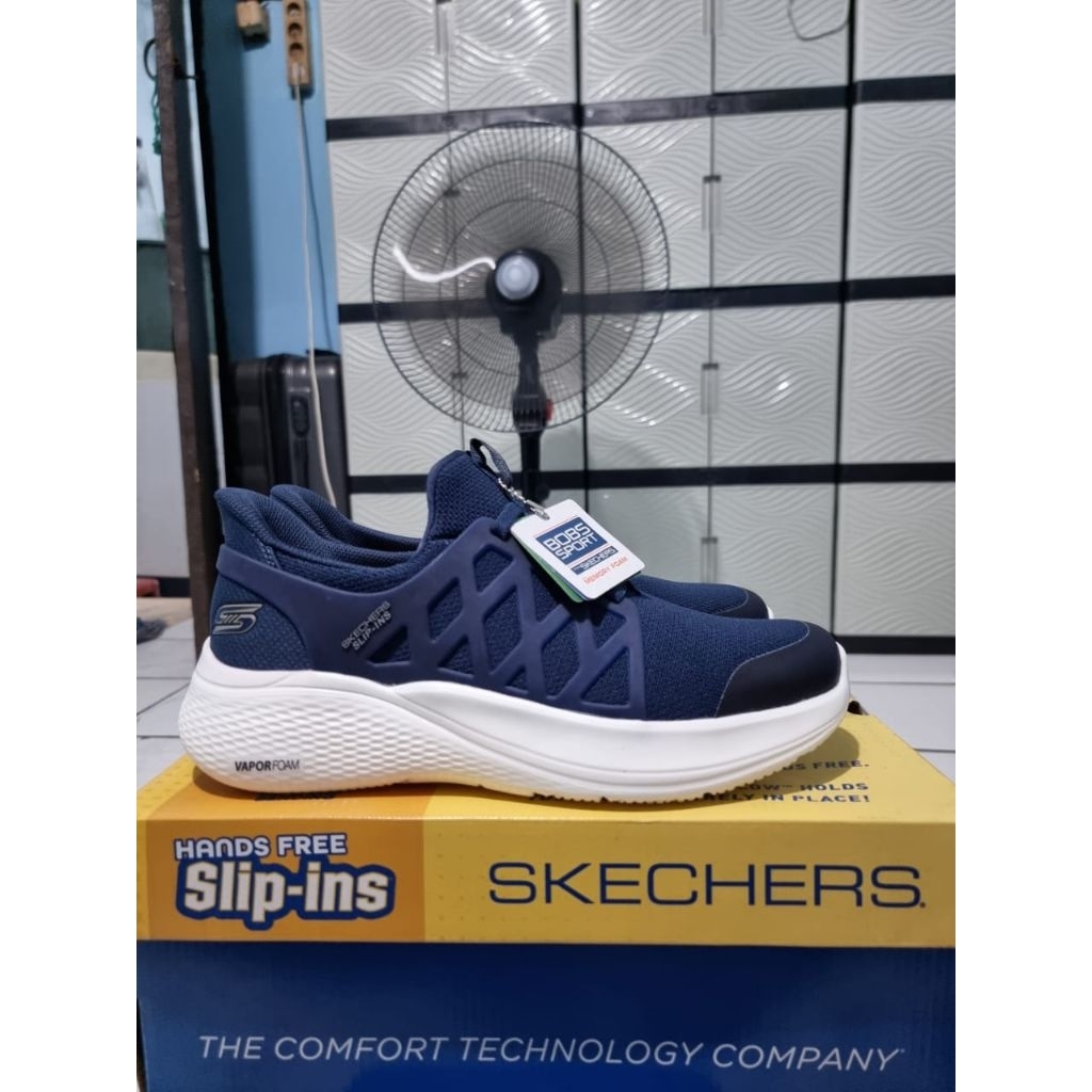 SKECHERS BOBS INFINITY STABLE EDGE SIZE 43 BLUE WHITE