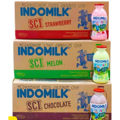 Indomilk Botol 190 ml 1 karton (24 pcs)