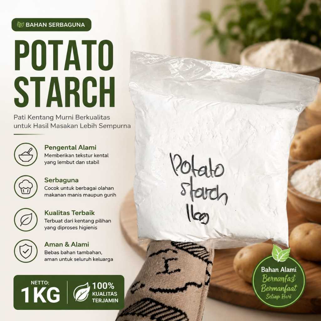 Potato Starch Avebe 1 kg IMPORT ex Holland/ Tepung Pati Kentang
