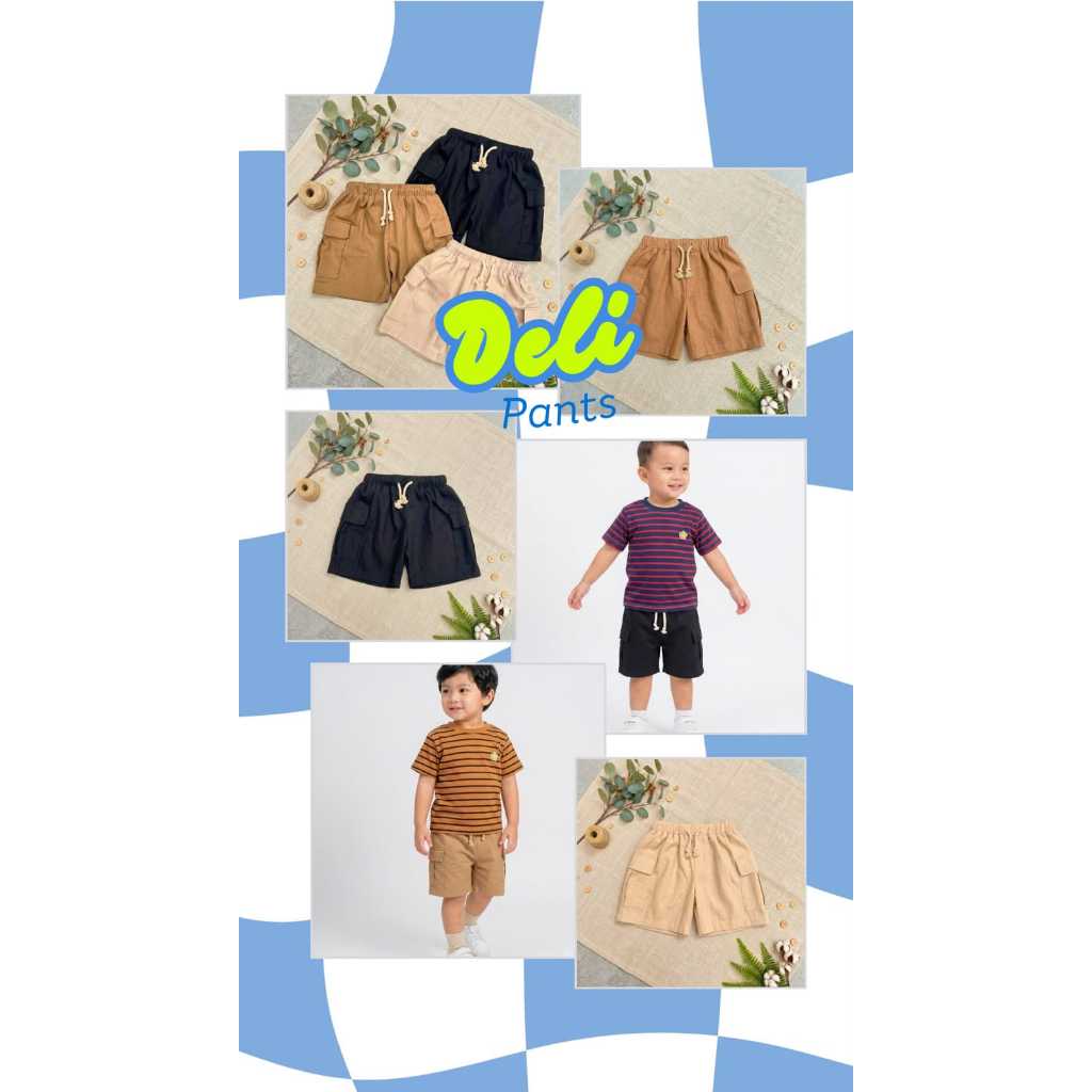 Deli Pants Celana Pendek Cargo Anak Laki-laki