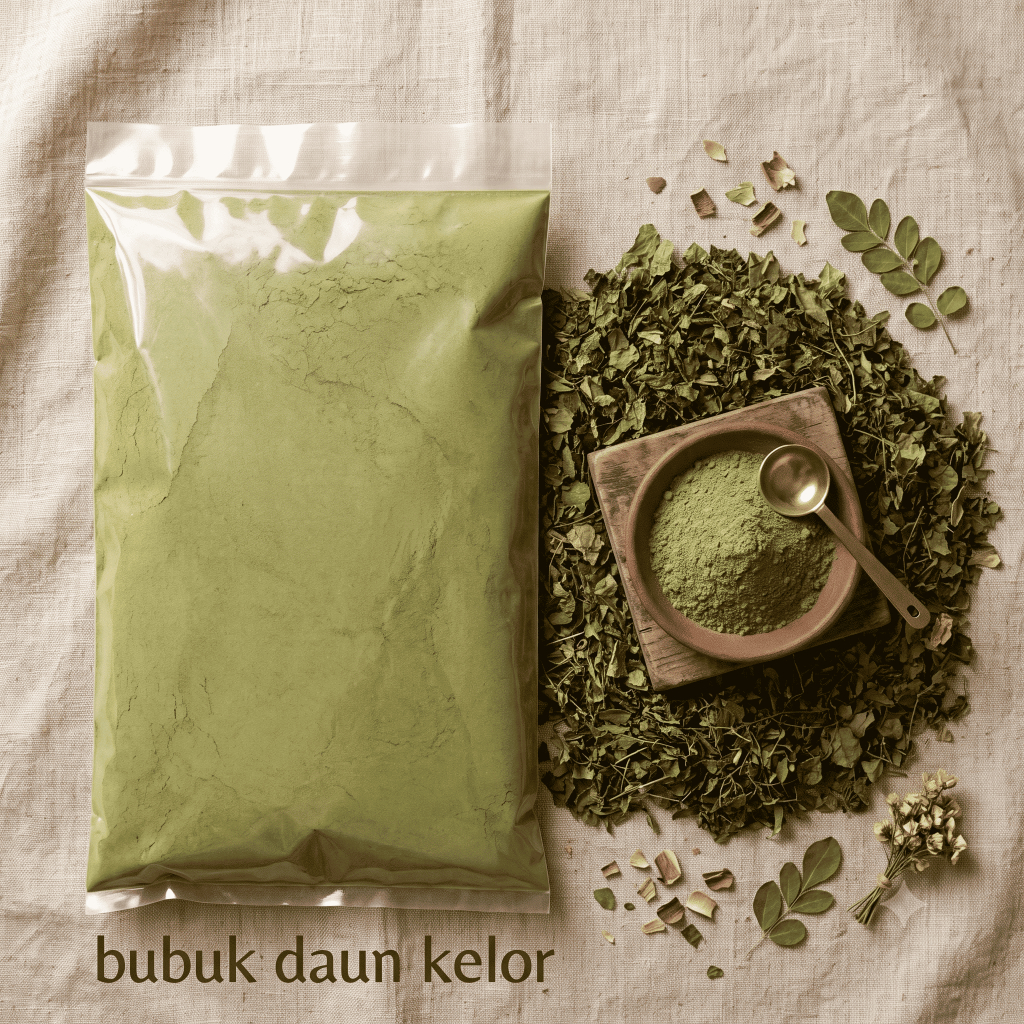 DAUN KELOR BUBUK MURNI KELOR BUBUK PREMIUM