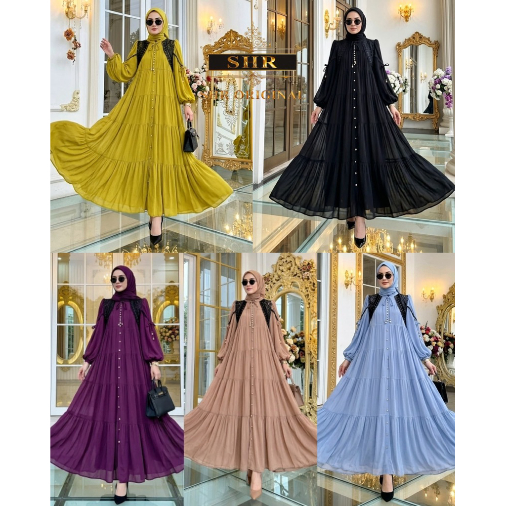 TRENDING TERBARU NOWGAMIS SHR WANGI FIT TO JUMBO SET HIJAB BY SHR ORI SIAP KIRIM LANGSUNG