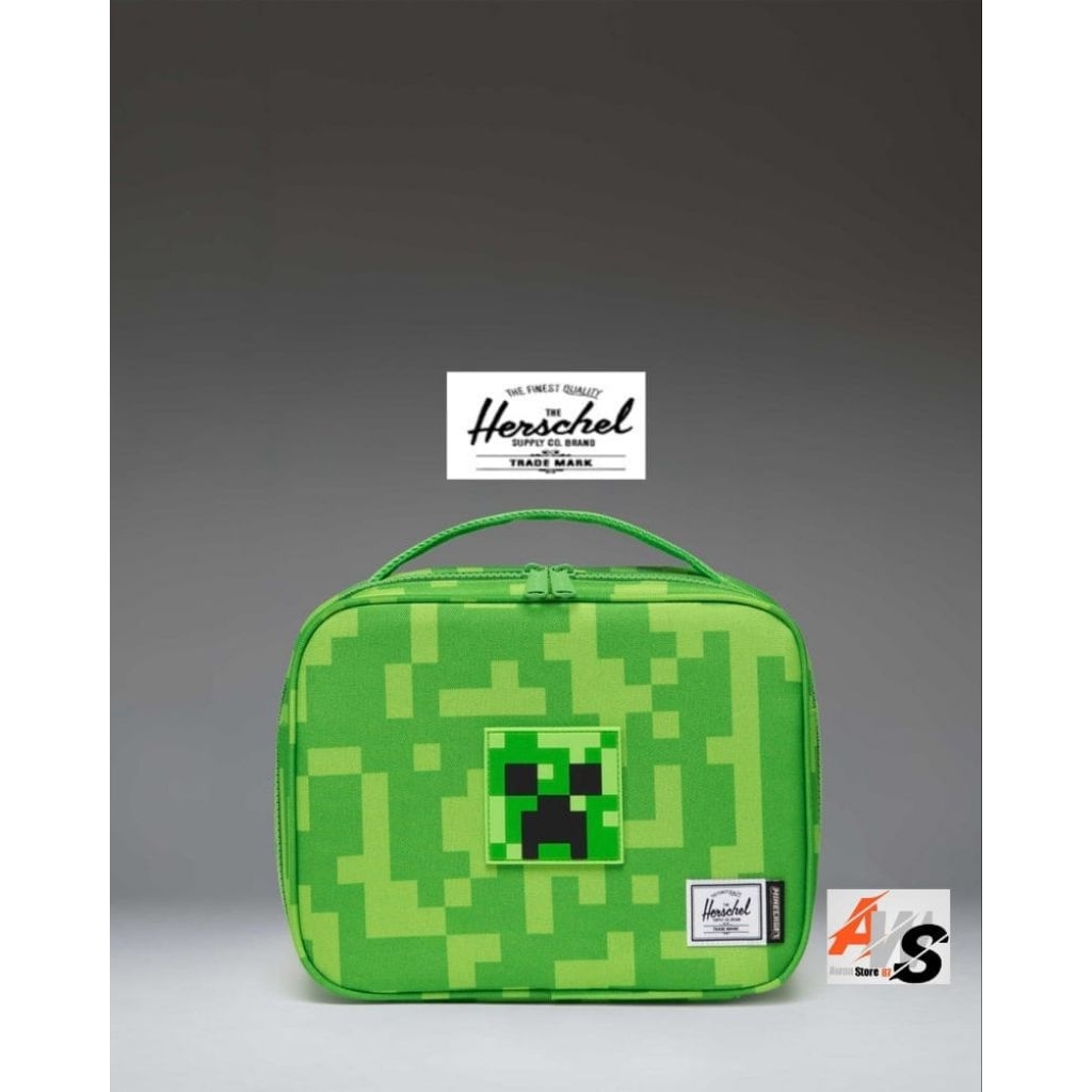 Herschel MINECRAFT POP QUIZ LUNCH BOX LH-CREEPER-(5L)-BAG-US
