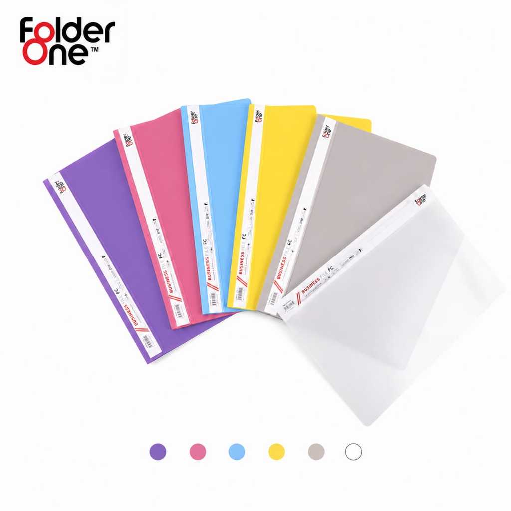 (Pack/Lusin) Folder One Business File / Map Arsip /Penyimpanan Dokumen Acco Snelhecter Folio (F4)