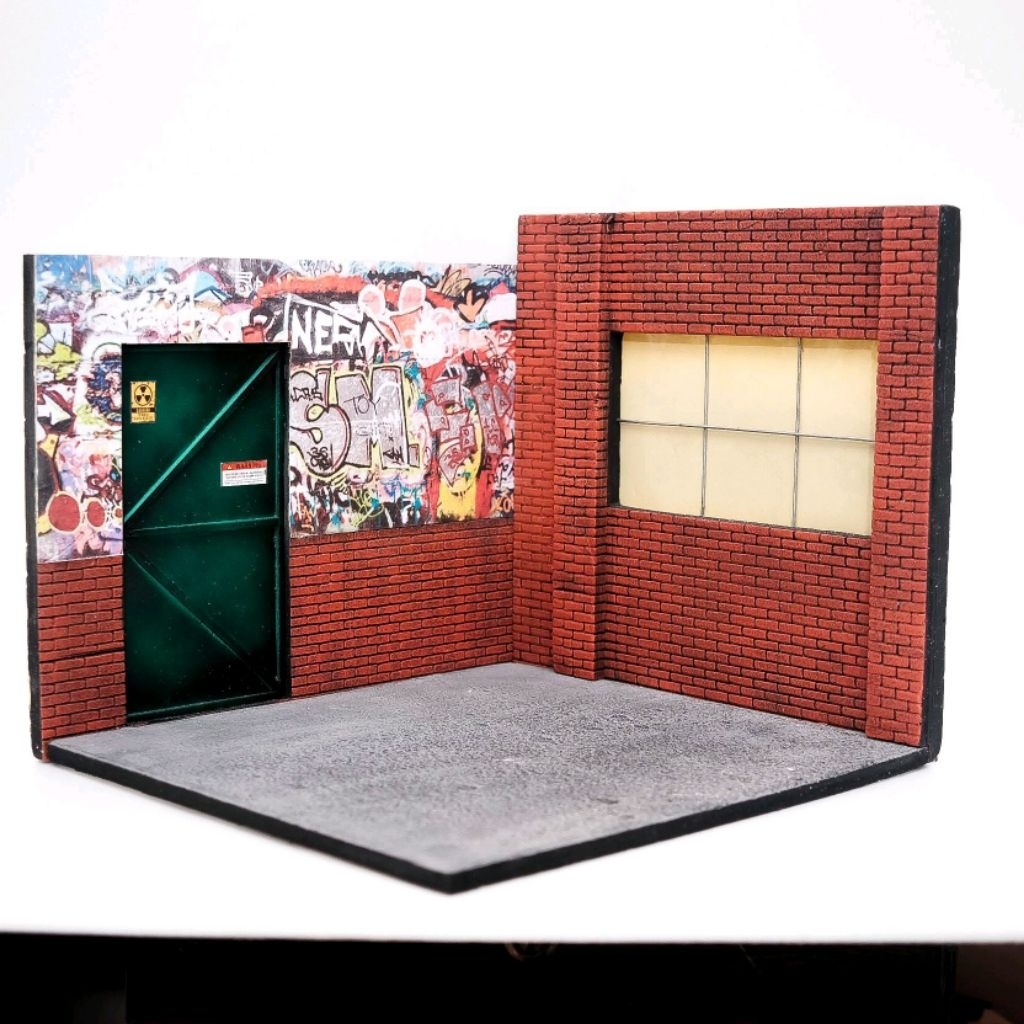 diorama back alley skala 1:12 untuk shf figma mezco marvel legends v3