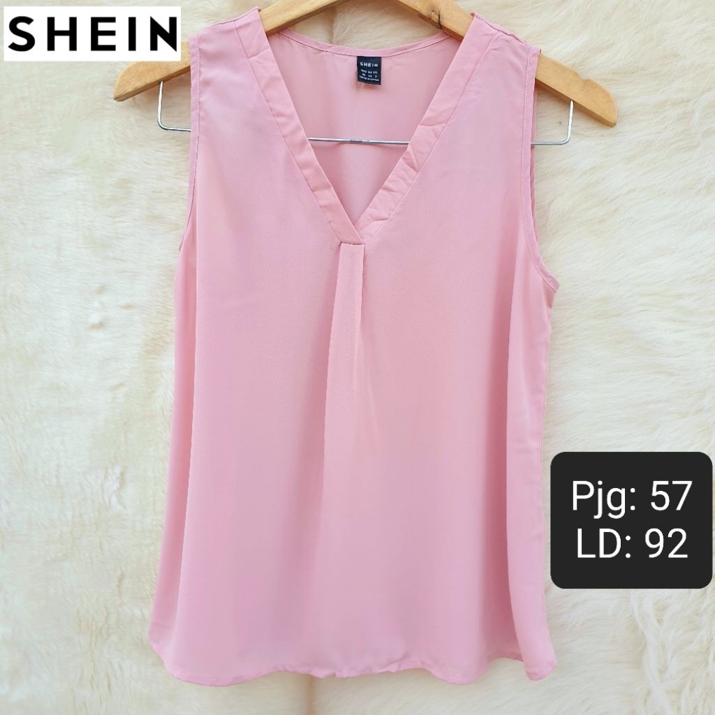 SHEIN Tanktop Yukensi Sifon Wanita