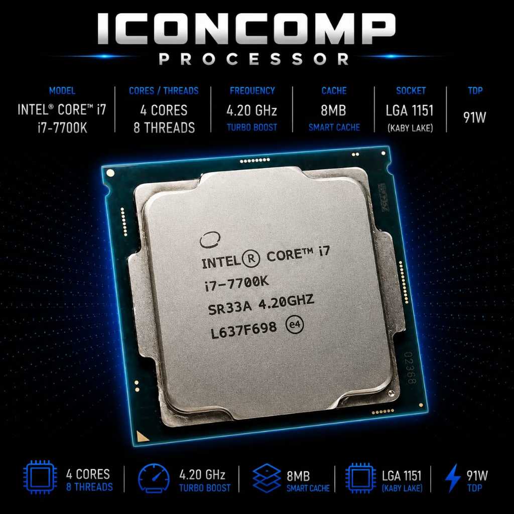 PROCESSOR INTEL CORE I7 7700K TRAY LGA 1151