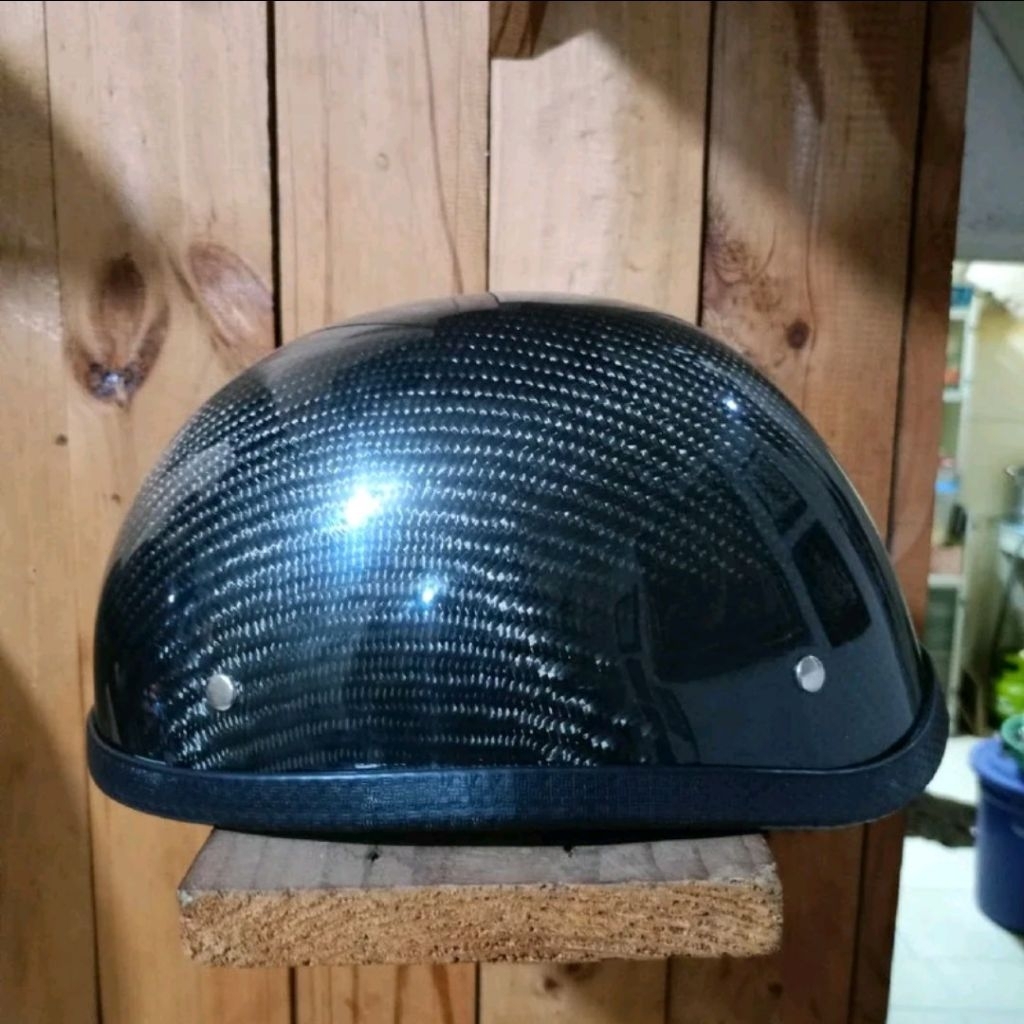 (Carbon Version) Helm cetok / batok harley davidson, custom carbon