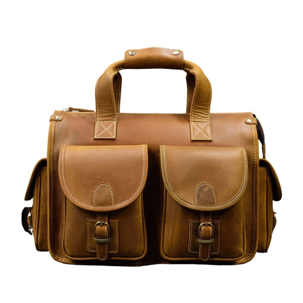 Tas Kerja/Tas Laptop/Messenger Bag Kulit Sapi Asli Crazy Horse