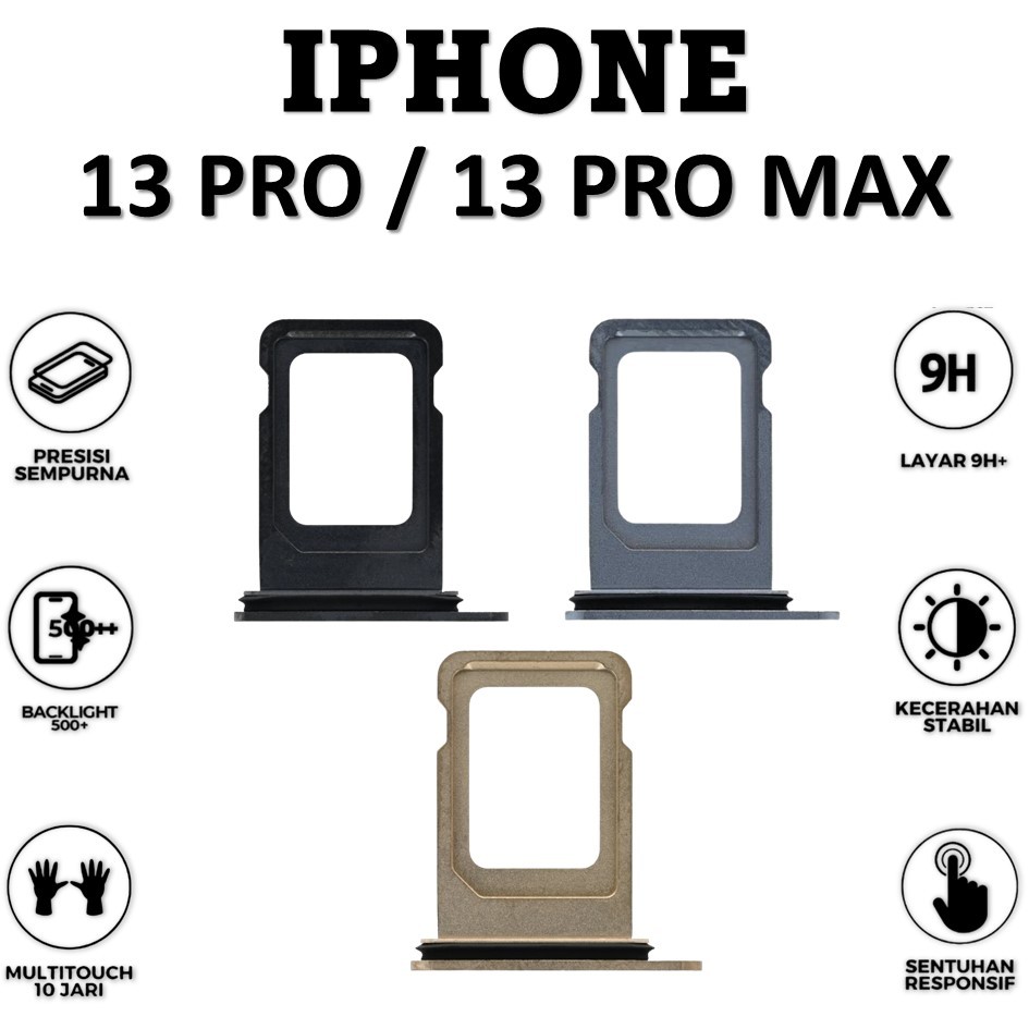 SIMTRAY/SIMLOCK/SIM HOLDER/SIM SLOT IPHONE 13 PRO/13 PRO MAX DUAL SIM ORI