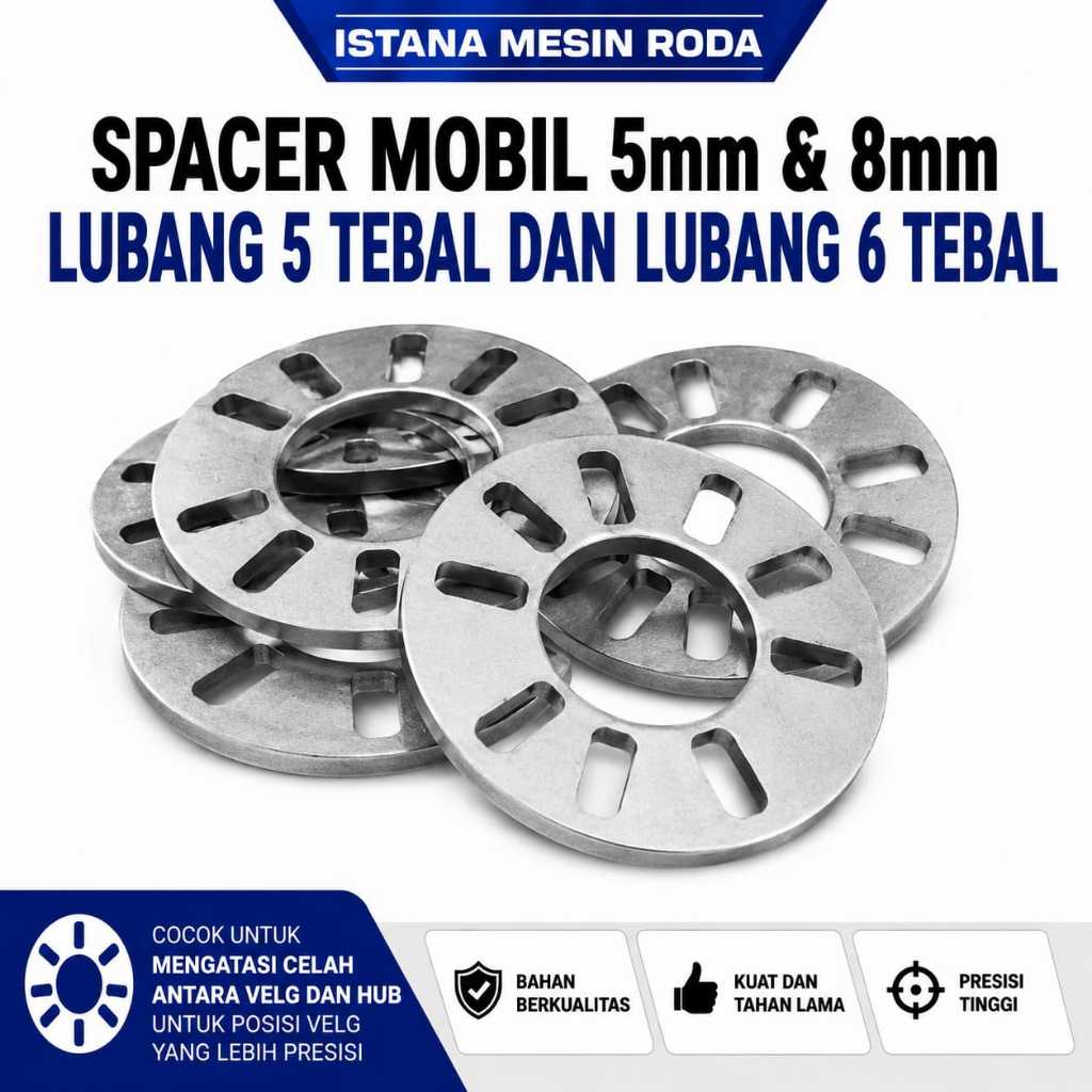 Spacer/Spicer Mobil Harga Spacer/Spicer Mobil 5 mm isi 4 Pcs