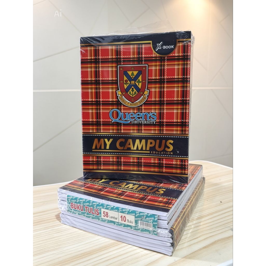 Buku Tulis Sekolah Kecil Xbook Quarto - 58 Lembar -10 Buku