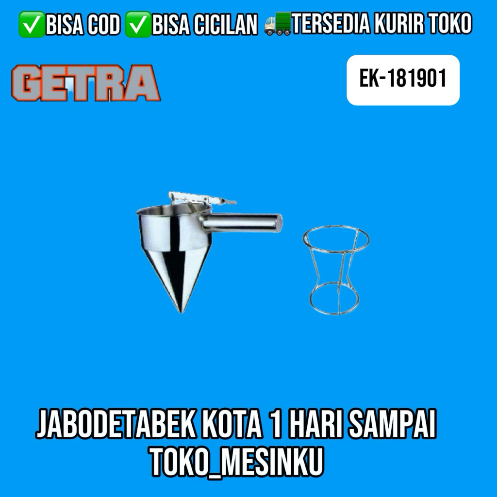 Corong Adonan Butter Funnel Stainless Steel GETRA EK-181901