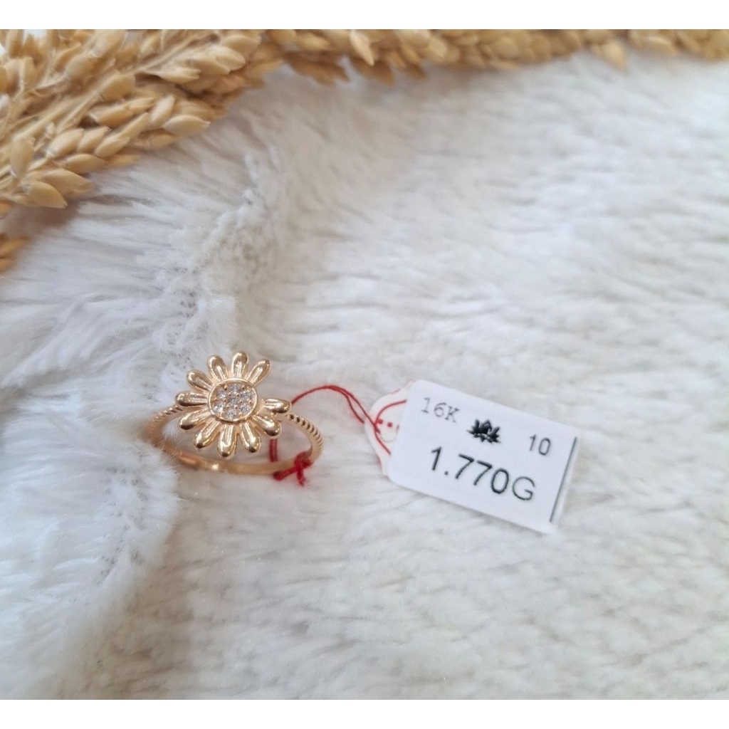Cincin emas 70 bunga matahari