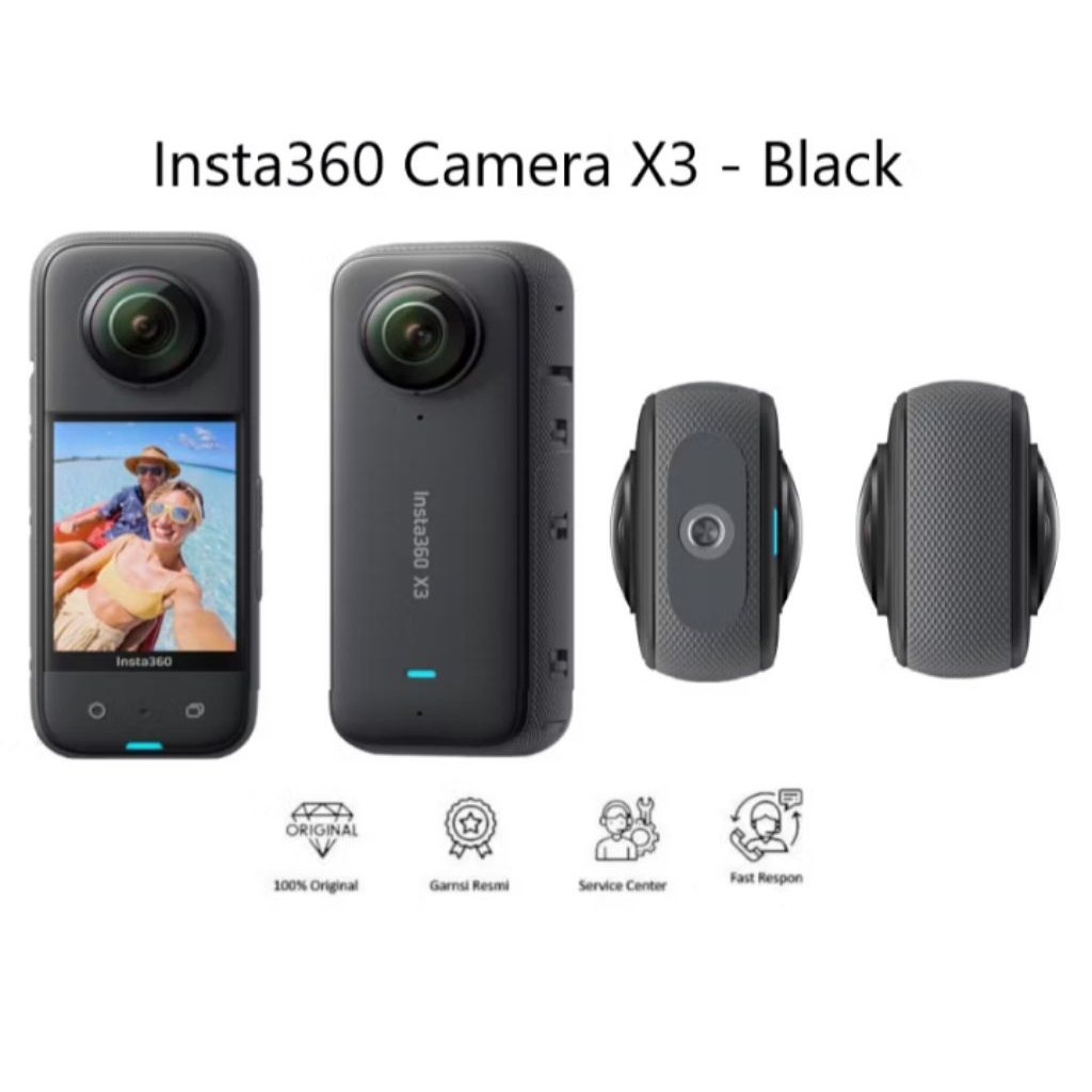 Insta360 Camera X3 Black Garansi Resmi - Insta360 Camera X3 Black Original - Insta360 Camera X3