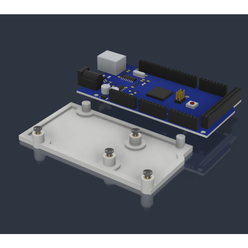 Mounting Arduino Mega Box elektronik box project standoff version 7