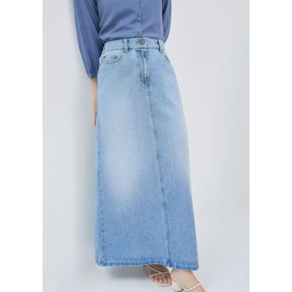 GEELA - Light Blue Denim Skirt