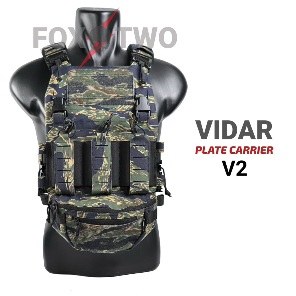 BODYVEST VIDAR PLATE CARRIER  V2 LORENG TIGERSTRIPS FOX TWO
