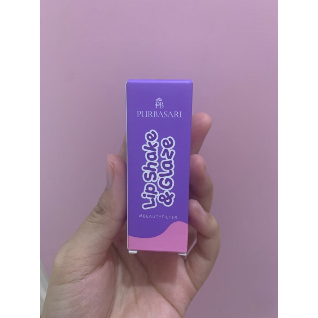 Purbasari Lip Shake & Glaze Berry Frost