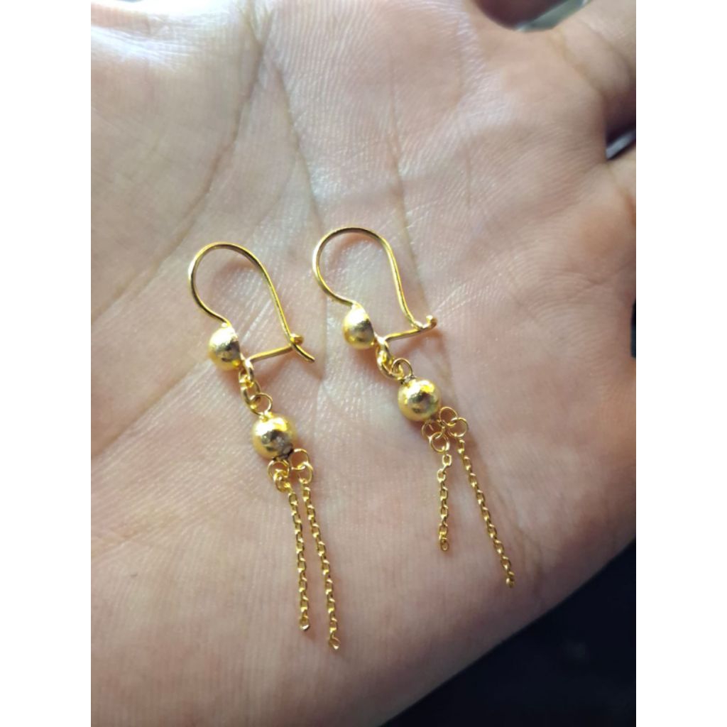 Anting Emas 0,50 Gram Kadar 300,Anting Emas Model Simpel,Anting Wanita,Anting Emas Asli,Anting Model