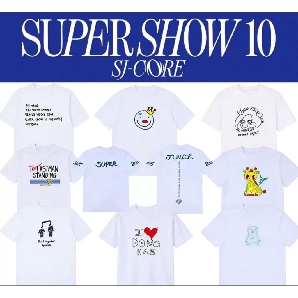 TSHIRT SUPER JUNIOR SJ CORE KAOS UNOFFICIAL MD LONGSLEEVE SS10 20TH ANNIVERSARY SIWON KYUHYUN SHINDO