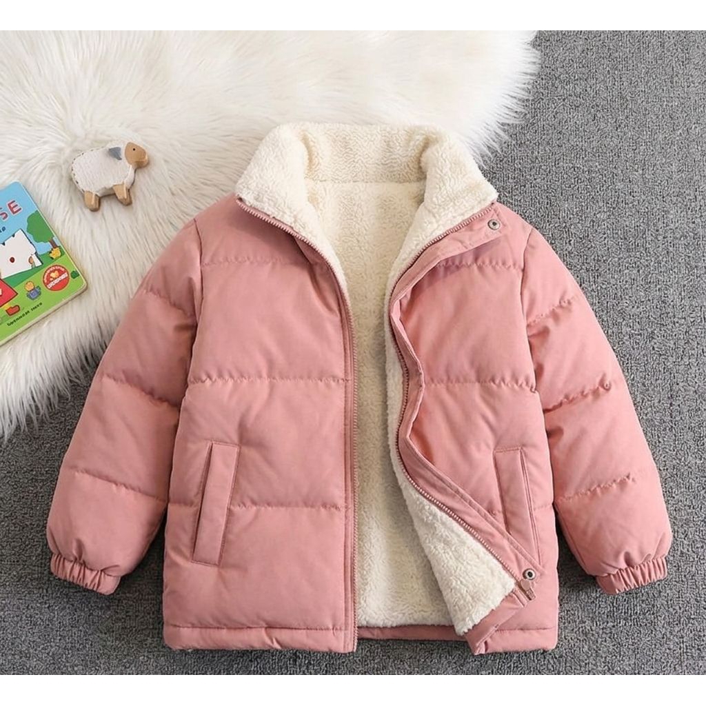 JAKET FUPPER ANAK UNISEX NYAMAN TEBAL BULU