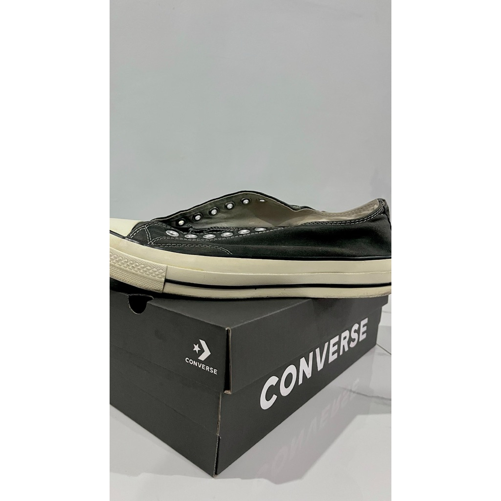 Sepatu Converse Chuck Taylor 70s Low Black White - PRELOVED