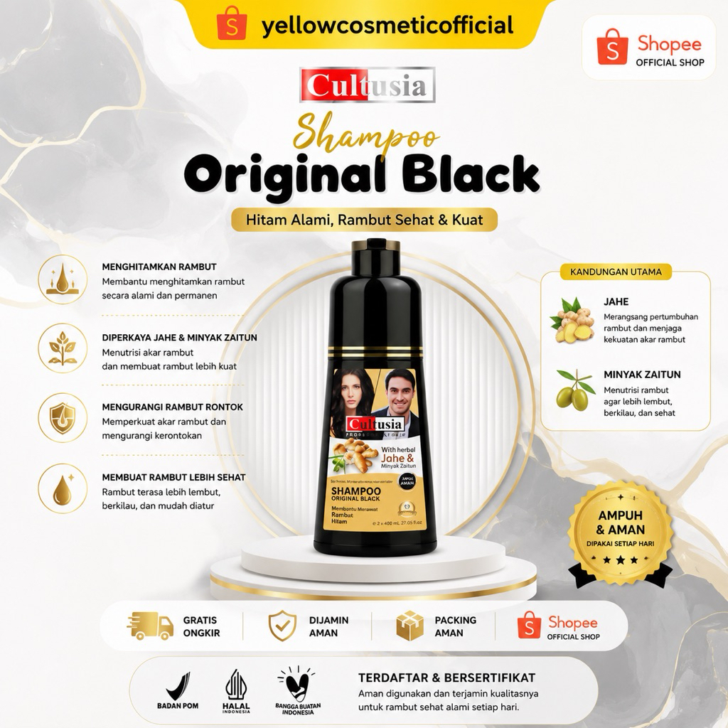 SHAMPOO CULTUSIA HITAM