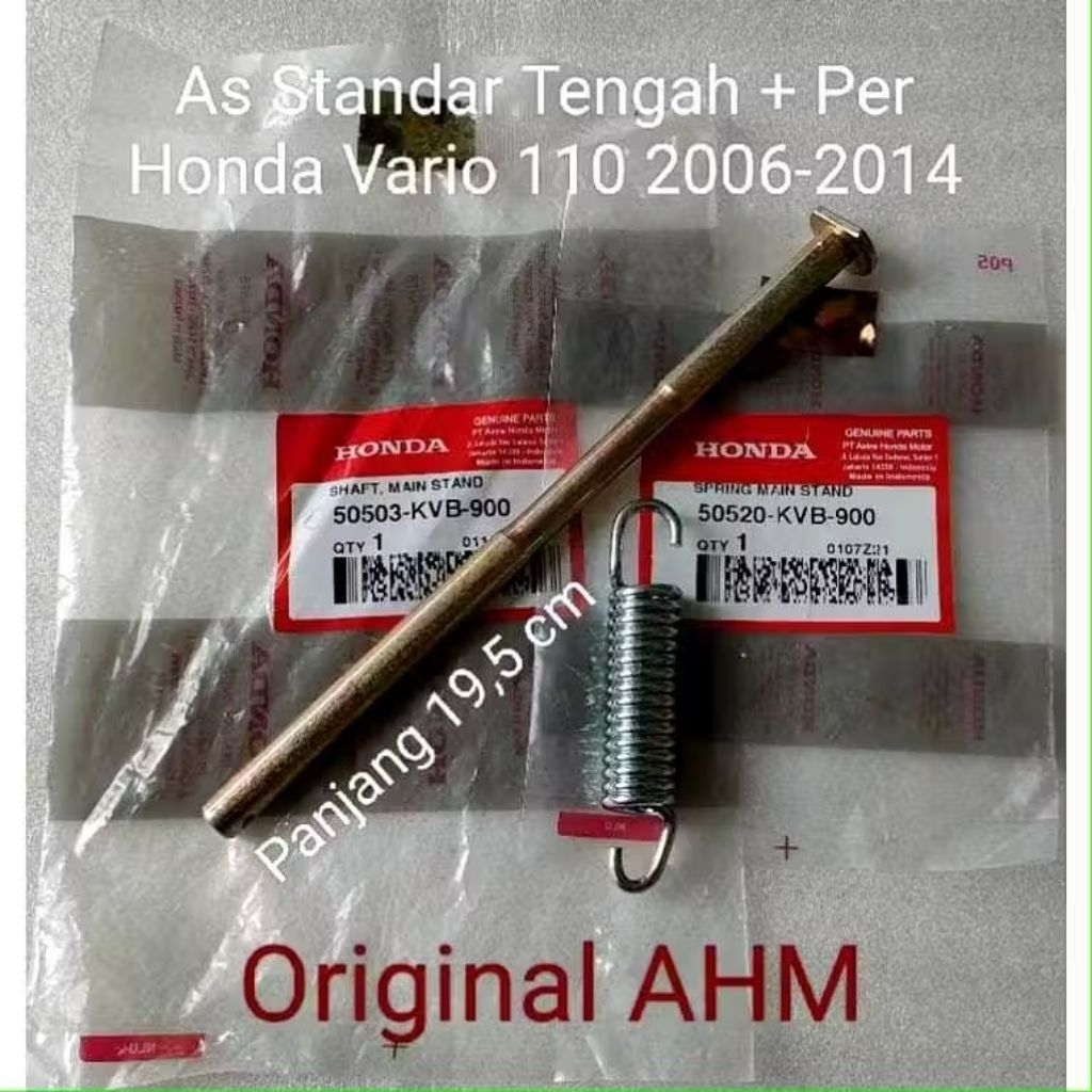 50503 KVB, 50530 KVB, As standar 1 set per standar tengah honda vario 110 karbu ori ahm