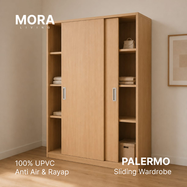 Lemari Sliding Anti Rayap dan Air UPVC -  Palermo