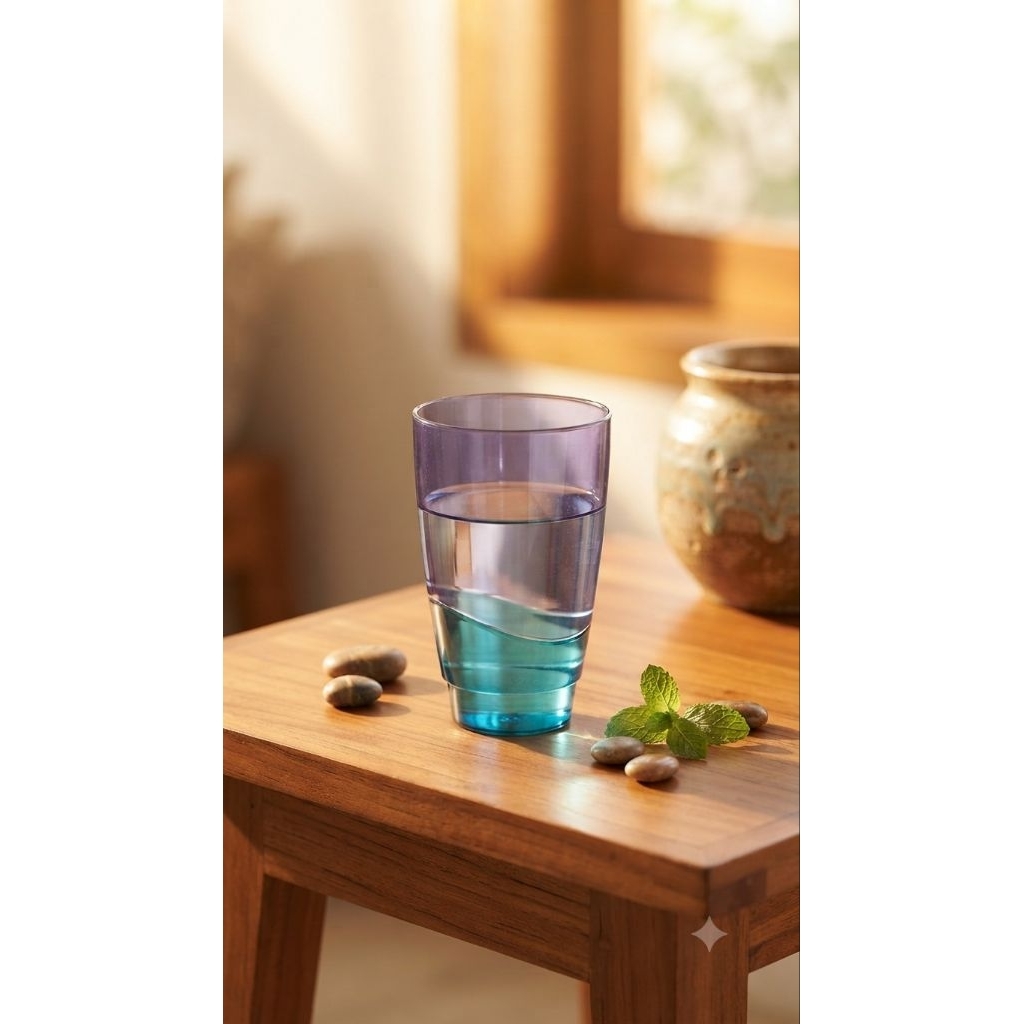 Tupperware Eleganzia Tumbler 475ml, gelas kristal tupperware new @S