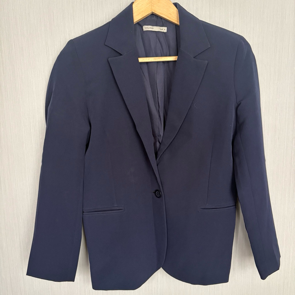 Blazer Wanita VALINO Navy - Preloved