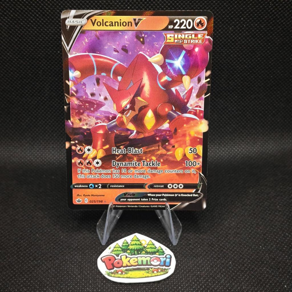 Volcanion V 025/198 Chilling Reign - Kartu Pokemon TCG English Murah