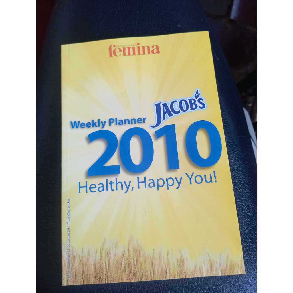 Buku Agenda Femina Weekly Planner 2010 Jacobs Healthy Happy You Kuning