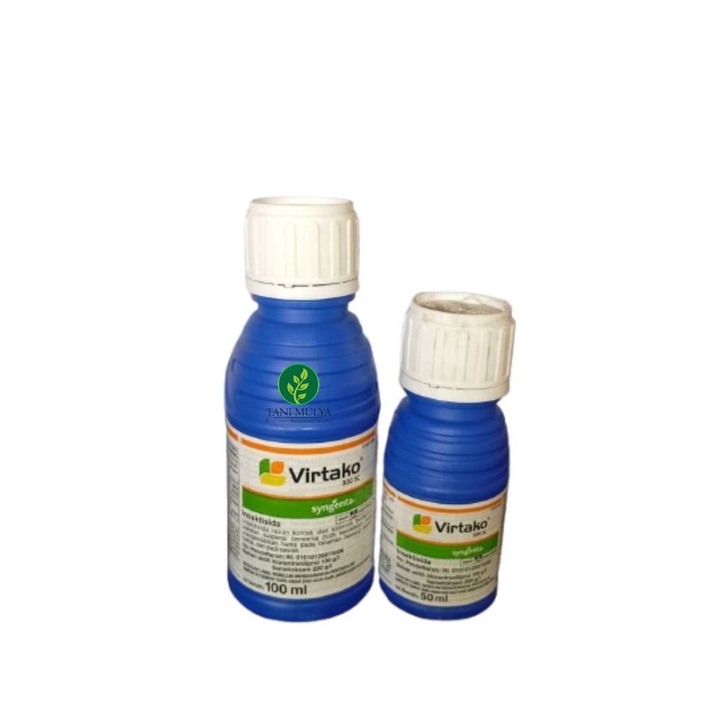 Virtako 300 SC Pestisida Syngenta Botol 100ml dan 50ml Warna Biru Putih