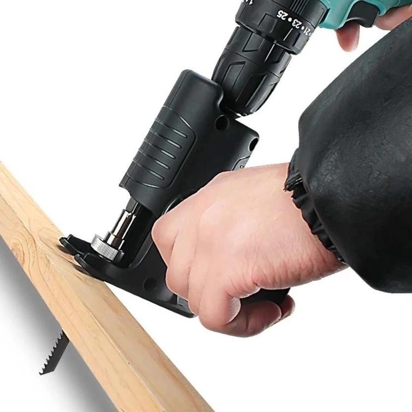 GROSIR KOSMETIK New Adaptor Bor Ke Gergaji Tambahan Jig Saw Mesin Bor Tangan Adaptor Bor Mini Bobok 