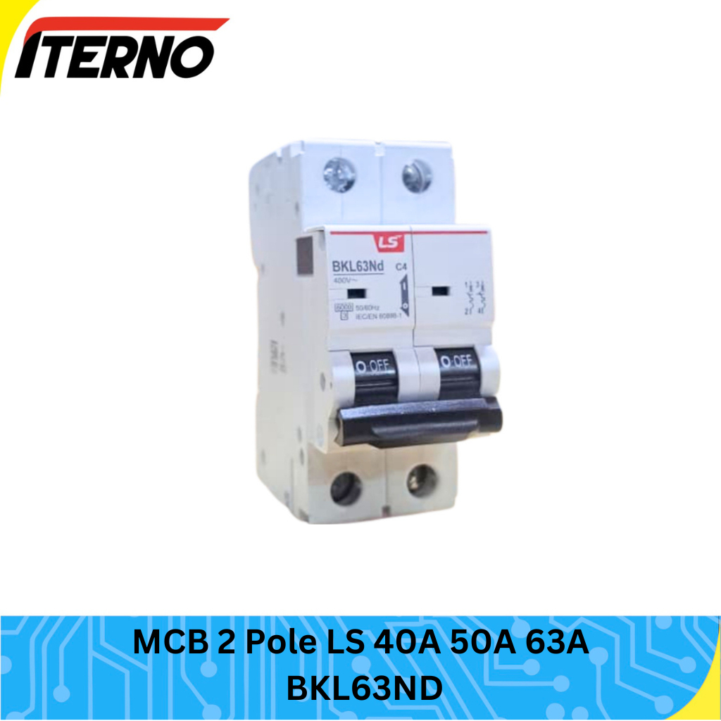 MCB LS 2P 40A 50A 63A 6kA BKL63Nd