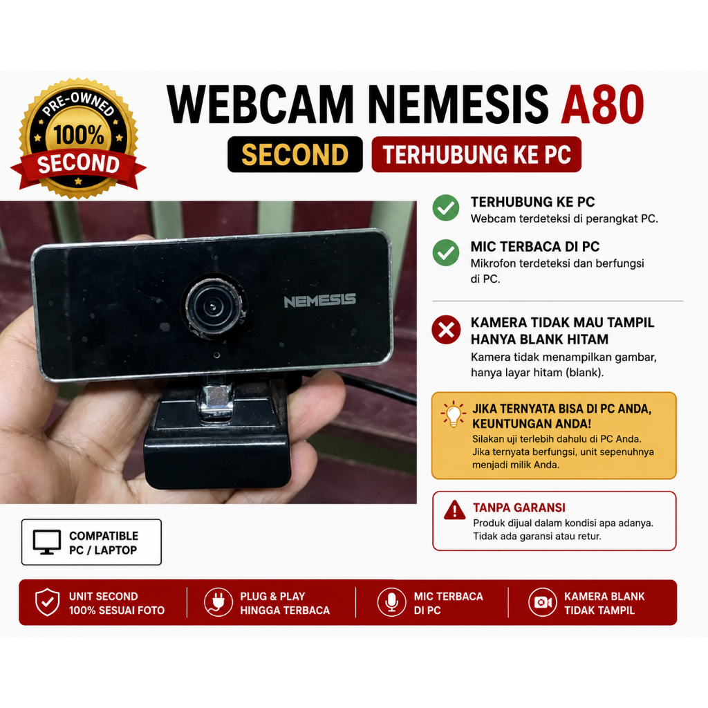 Webcam Nemesis A80 Second