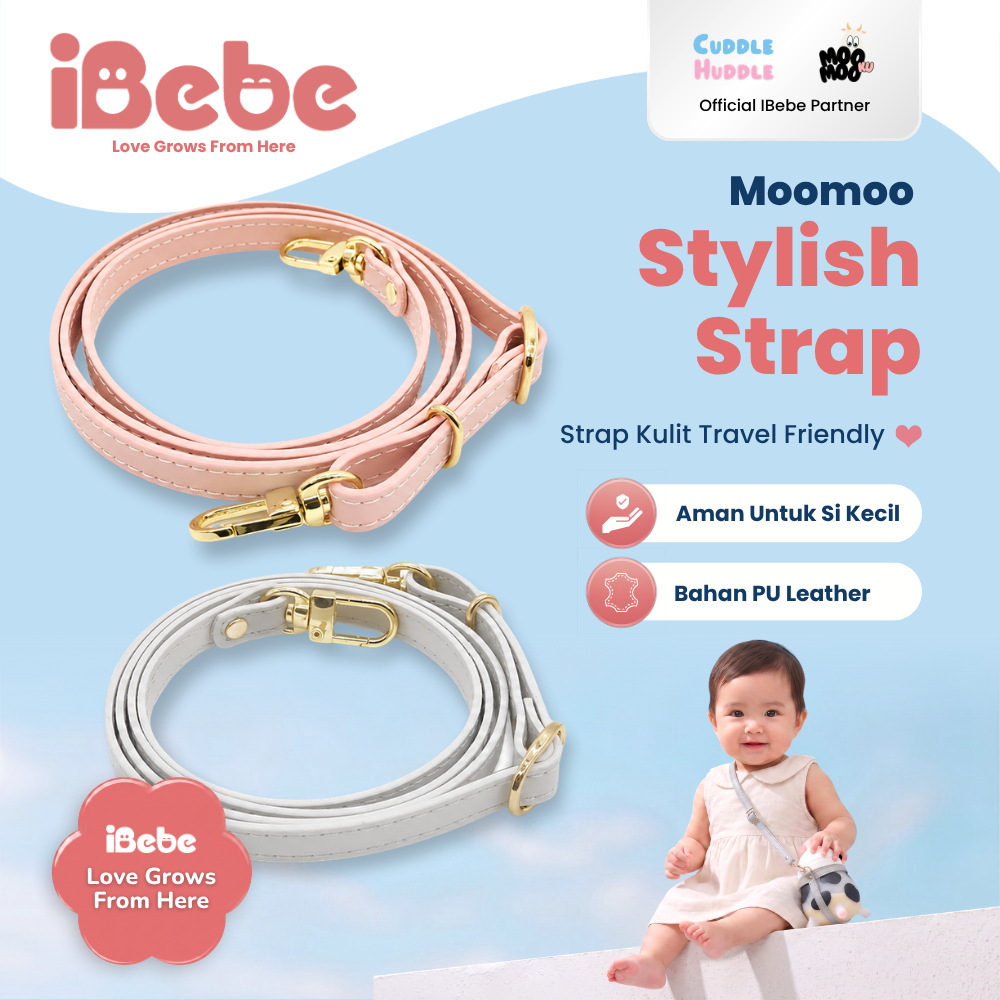 botol susu moomoo PU leather Strap stylish utk botol susu moomoo 150 ml 240 ml 330ml Bayi Bottle Min