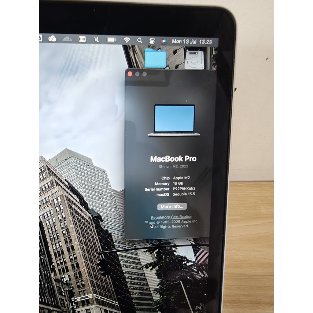 Macbook Pro 13 Inch M2 2022 Touchbar