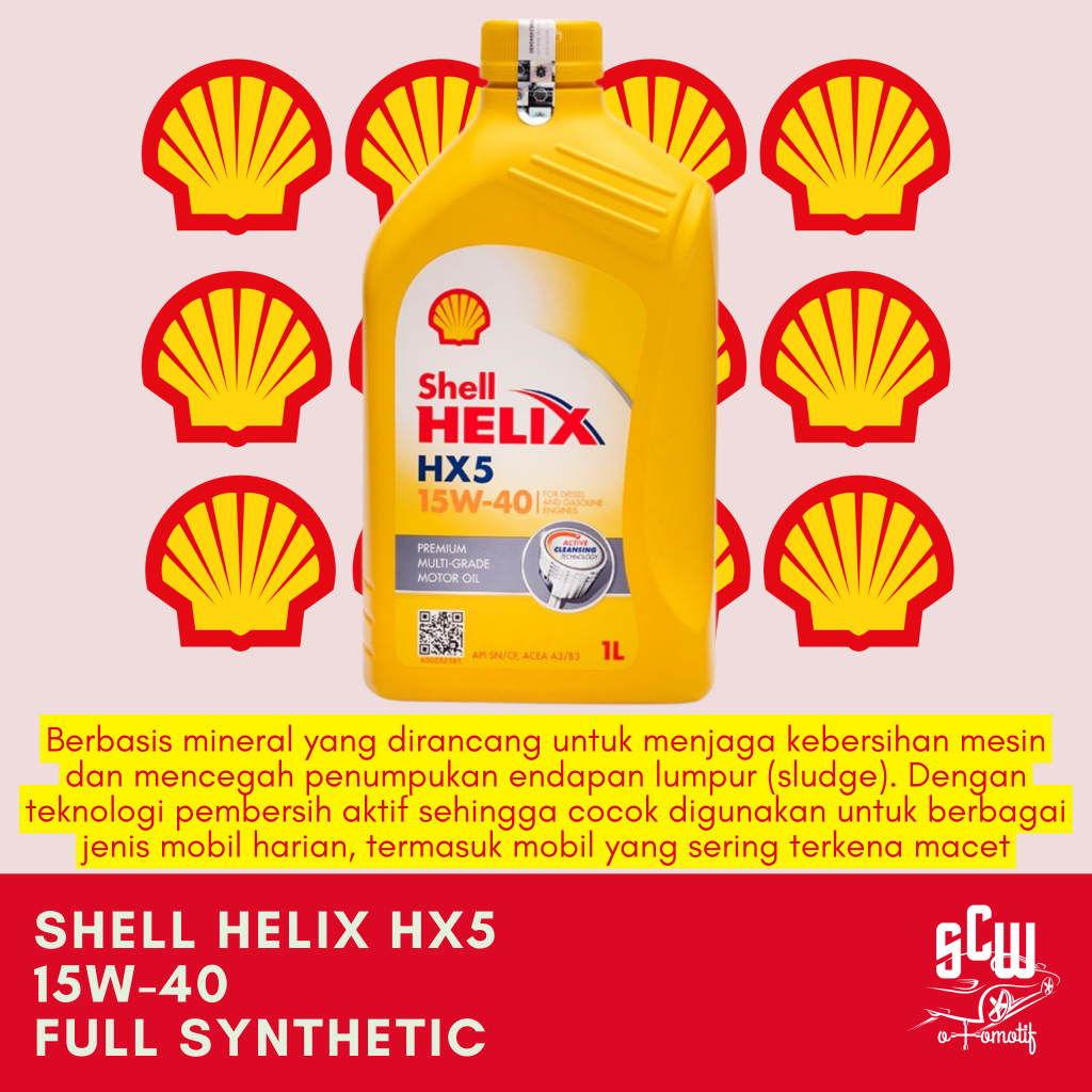 SHELL HELIX HX5 15W-40 OLI MOBIL