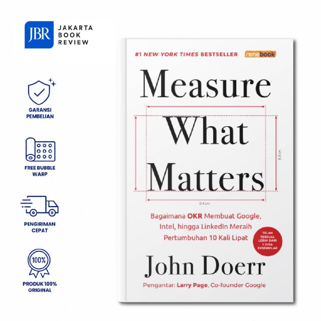 JBR Official Store - Renebook - Measure What Matters Bagaimana OKR Membuat Google, Intel, hingga Lin