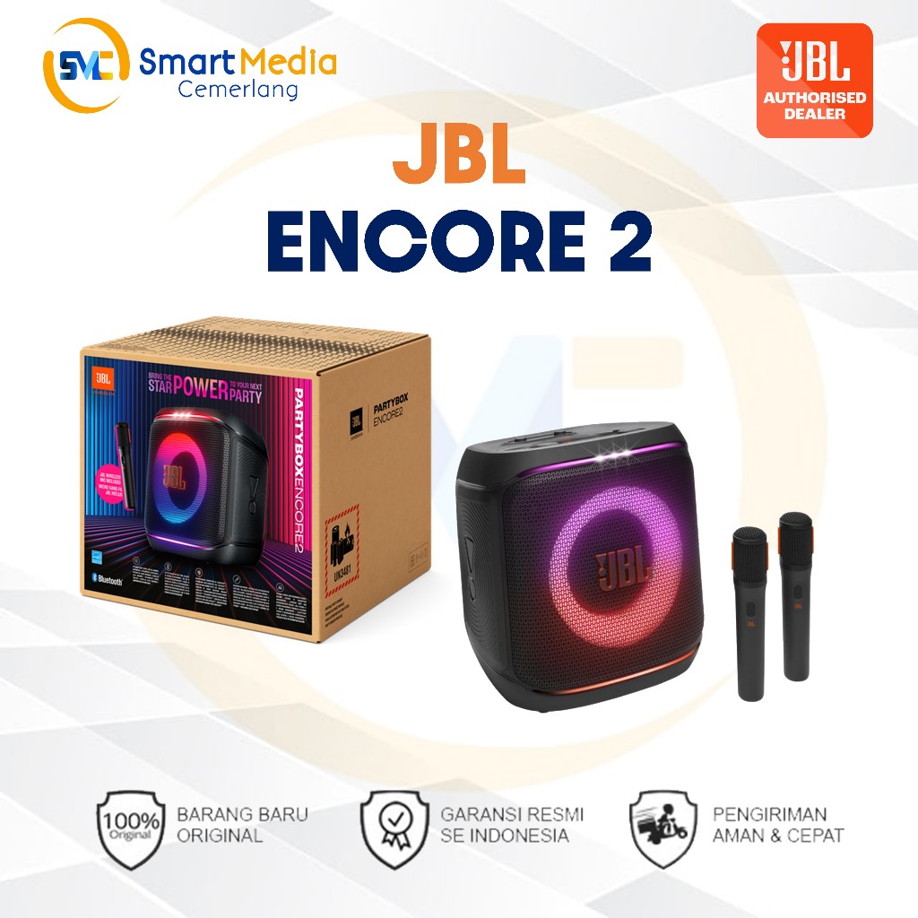 JBL Partybox Encore 2 Portable Bluetooth Speaker with 2 mic